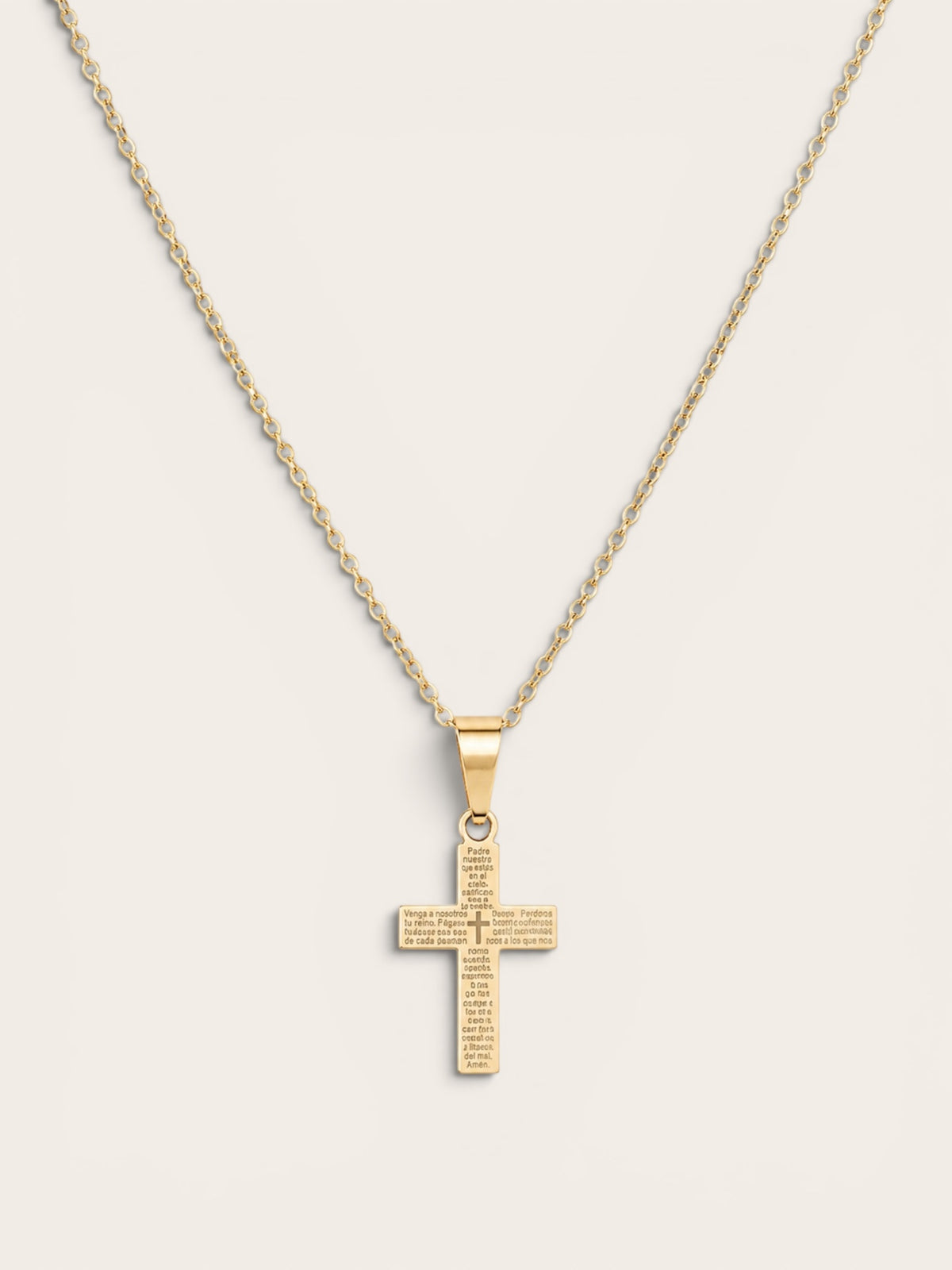 COLLAR CRUZ PADRE NUESTRO