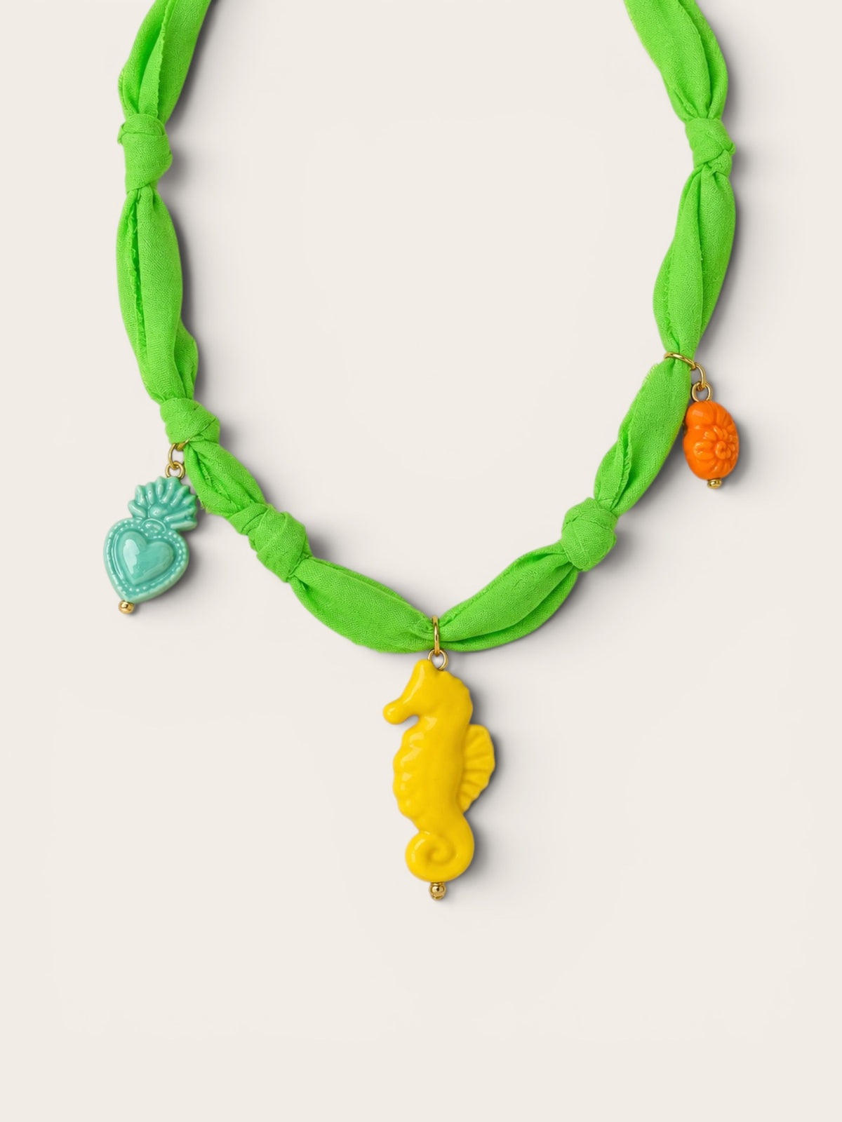 Collar Seahorse Lime