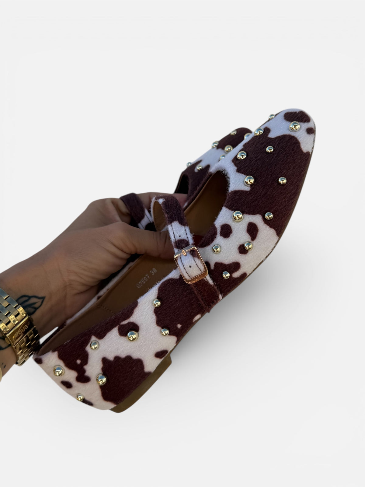 Bailarinas Cow Tachas
