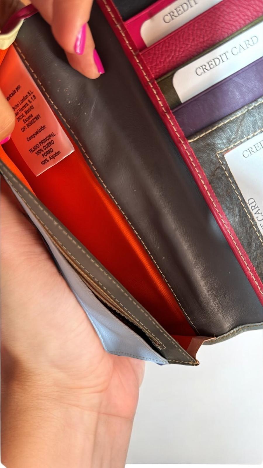CARTERA PIEL Y PELO