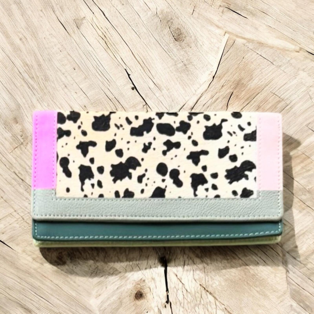 CARTERA PIEL Y PELO