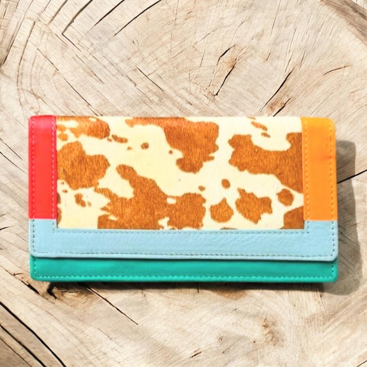 CARTERA PIEL Y PELO