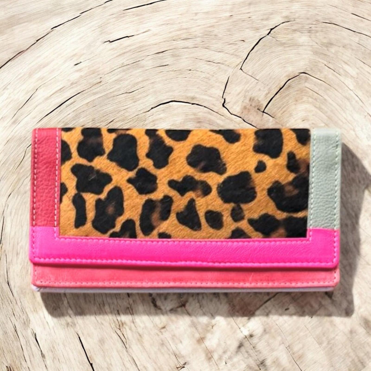 CARTERA PIEL Y PELO