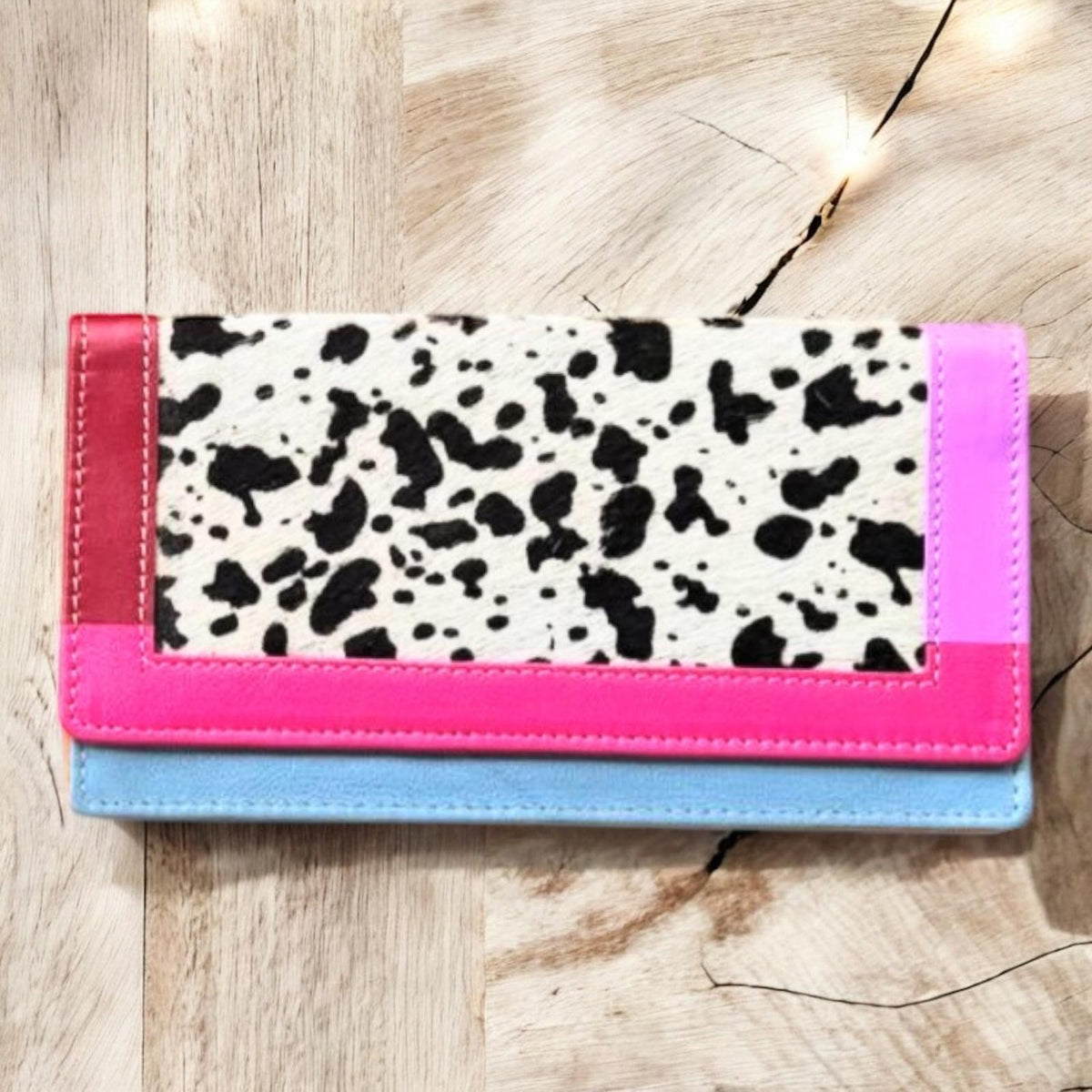 CARTERA PIEL Y PELO