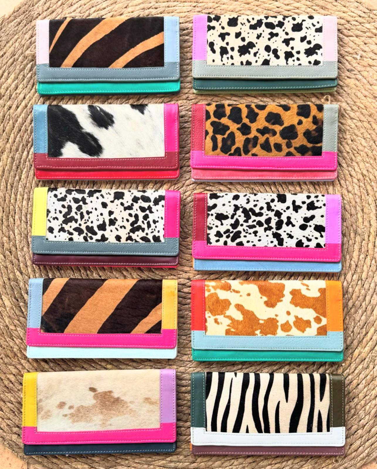 CARTERA PIEL Y PELO